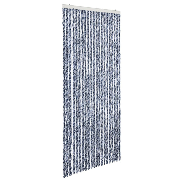 insektgardin 90 x 220 cm blå, hvid og sølvfarvet