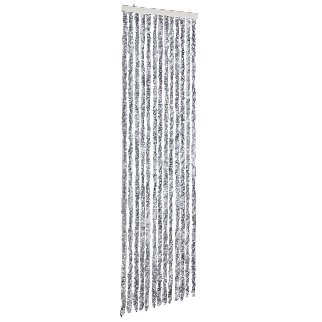 insektgardin 56 x 185 cm hvid og grå