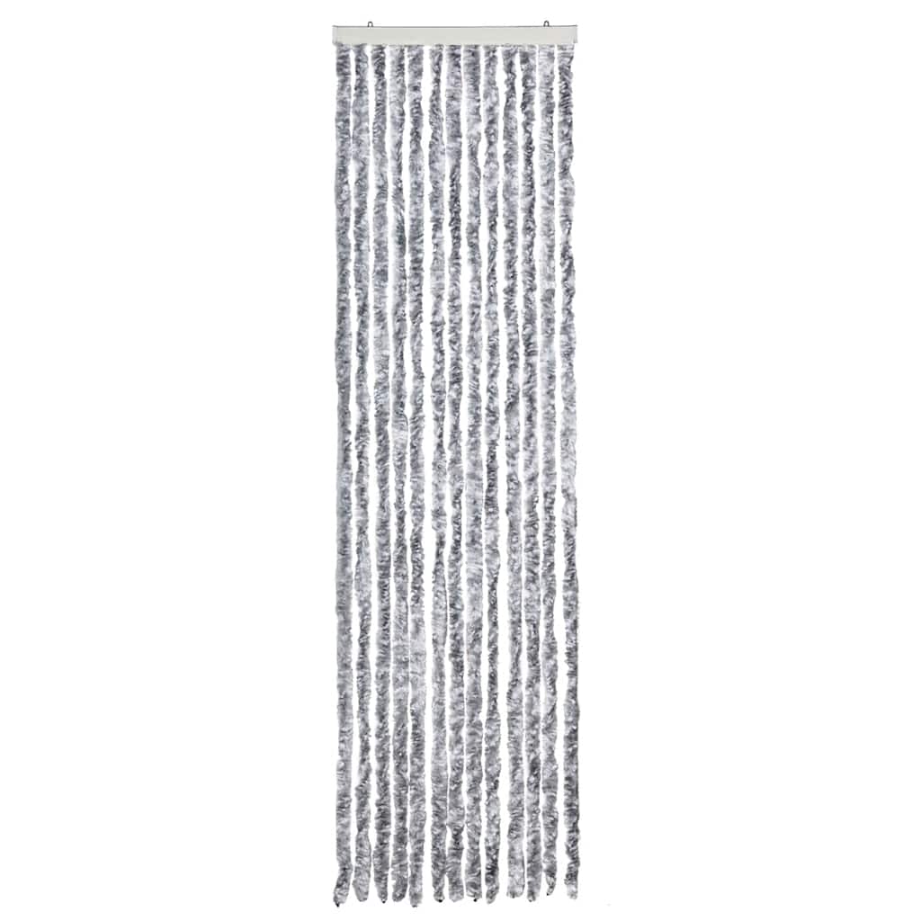 insektgardin 56 x 185 cm hvid og grå