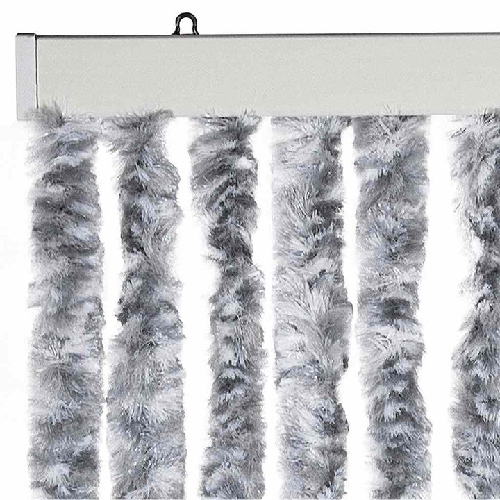 insektgardin 56 x 185 cm hvid og grå