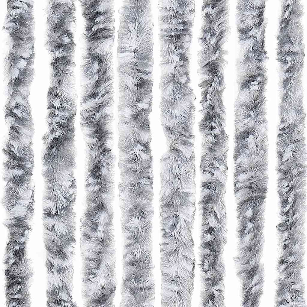 insektgardin 56 x 185 cm hvid og grå