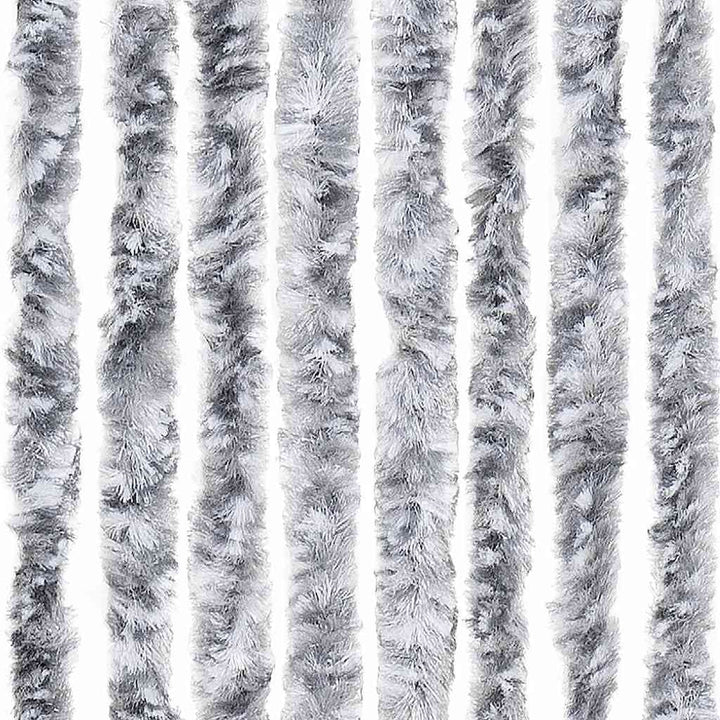 insektgardin 56 x 185 cm hvid og grå
