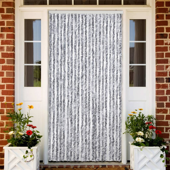 insektgardin 90 x 220 cm hvid og grå
