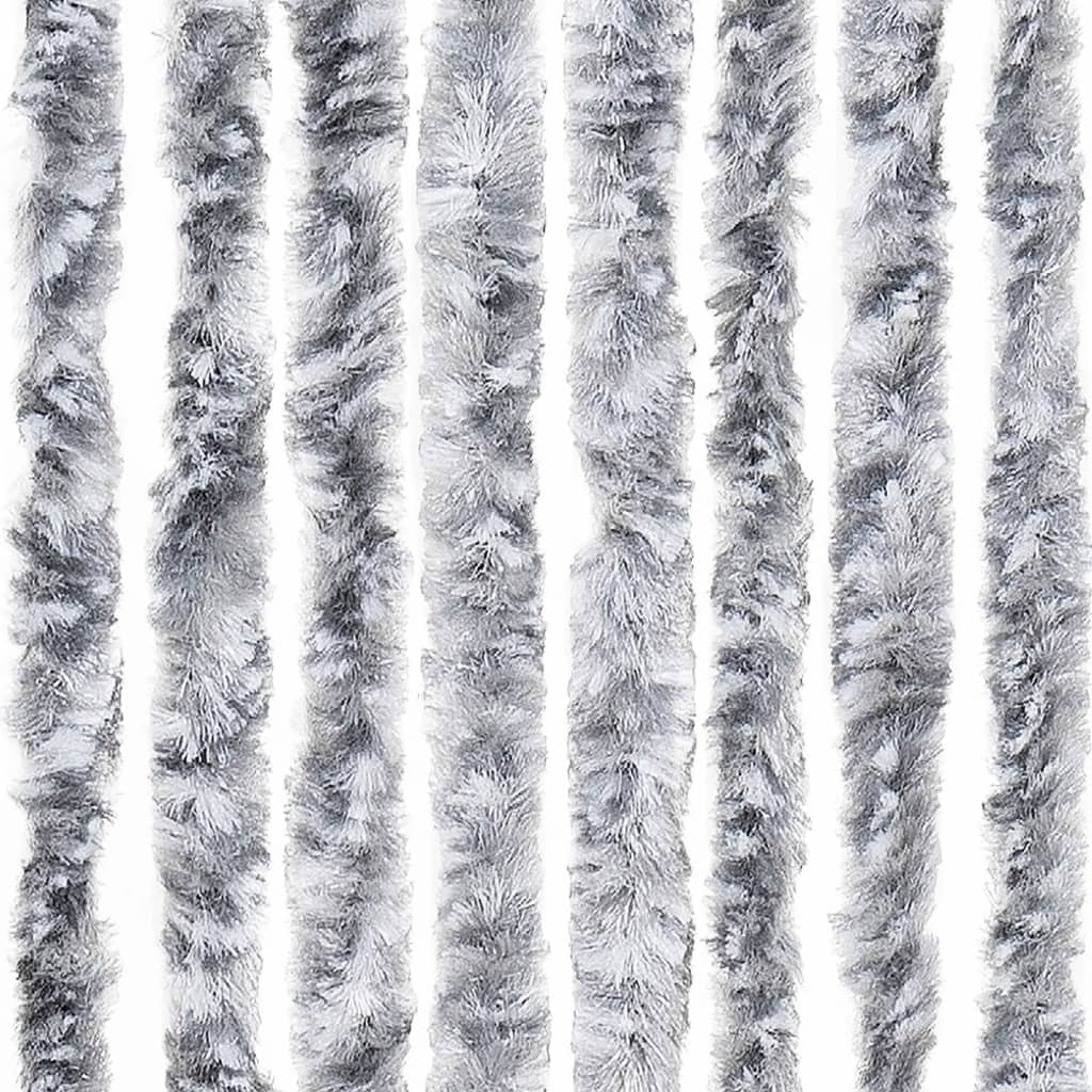 insektgardin 100 x 220 cm hvid og grå