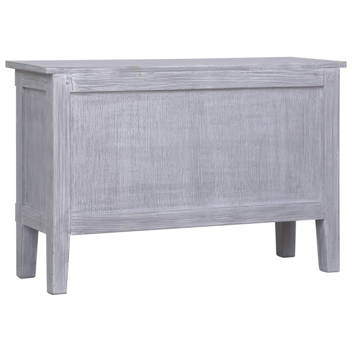 skænk med 2 skuffer 90 x 30 x 60 cm massivt mahognitræ