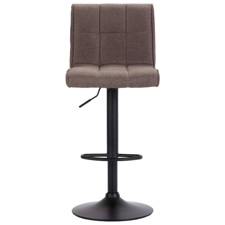 barstole 2 stk. stof gråbrun
