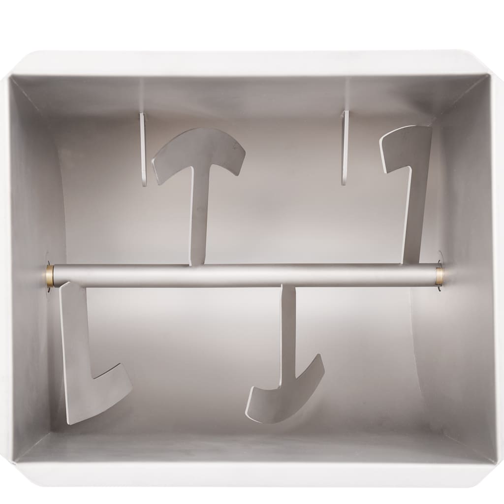 manuel kødblander med låg rustfrit stål sølvfarvet