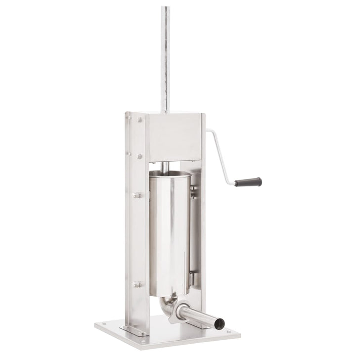 manuel pølsestopper 5 l rustfrit stål sølvfarvet