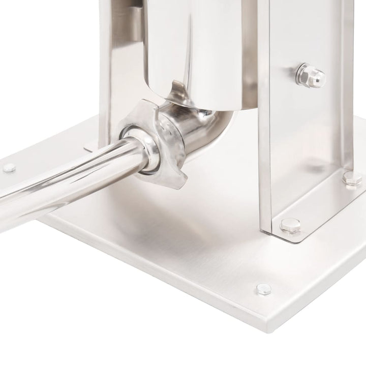 manuel pølsestopper 5 l rustfrit stål sølvfarvet