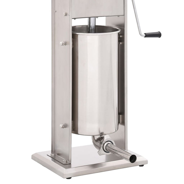 manuel pølsestopper 15 l rustfrit stål sølvfarvet