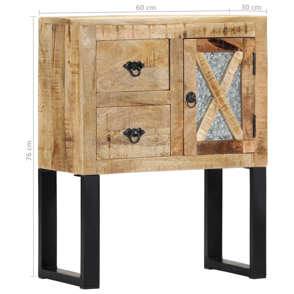 skænk 60x30x76 cm massivt mangotræ
