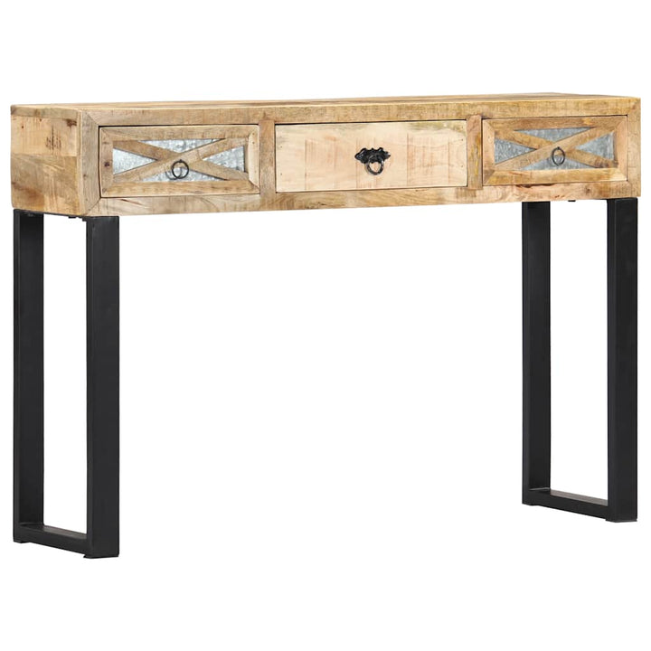 konsolbord massivt mangotræ 110 x 30 x 76 cm