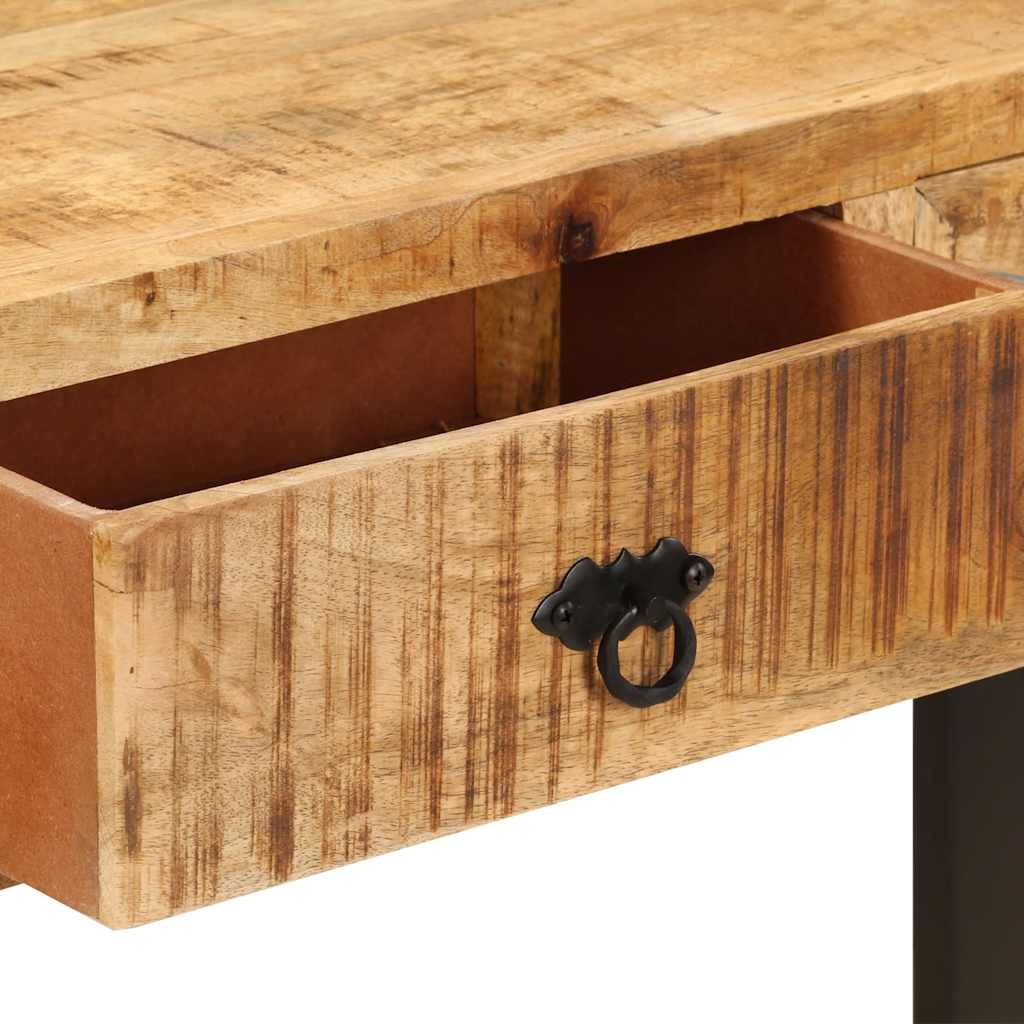 konsolbord massivt mangotræ 110 x 30 x 76 cm