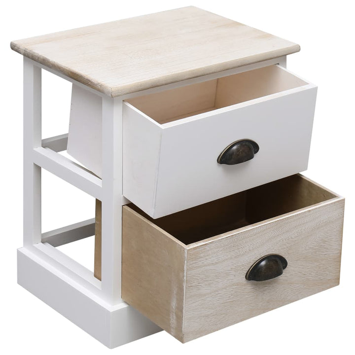 natborde 2 stk. 38 x 28 x 45 cm kejsertræ