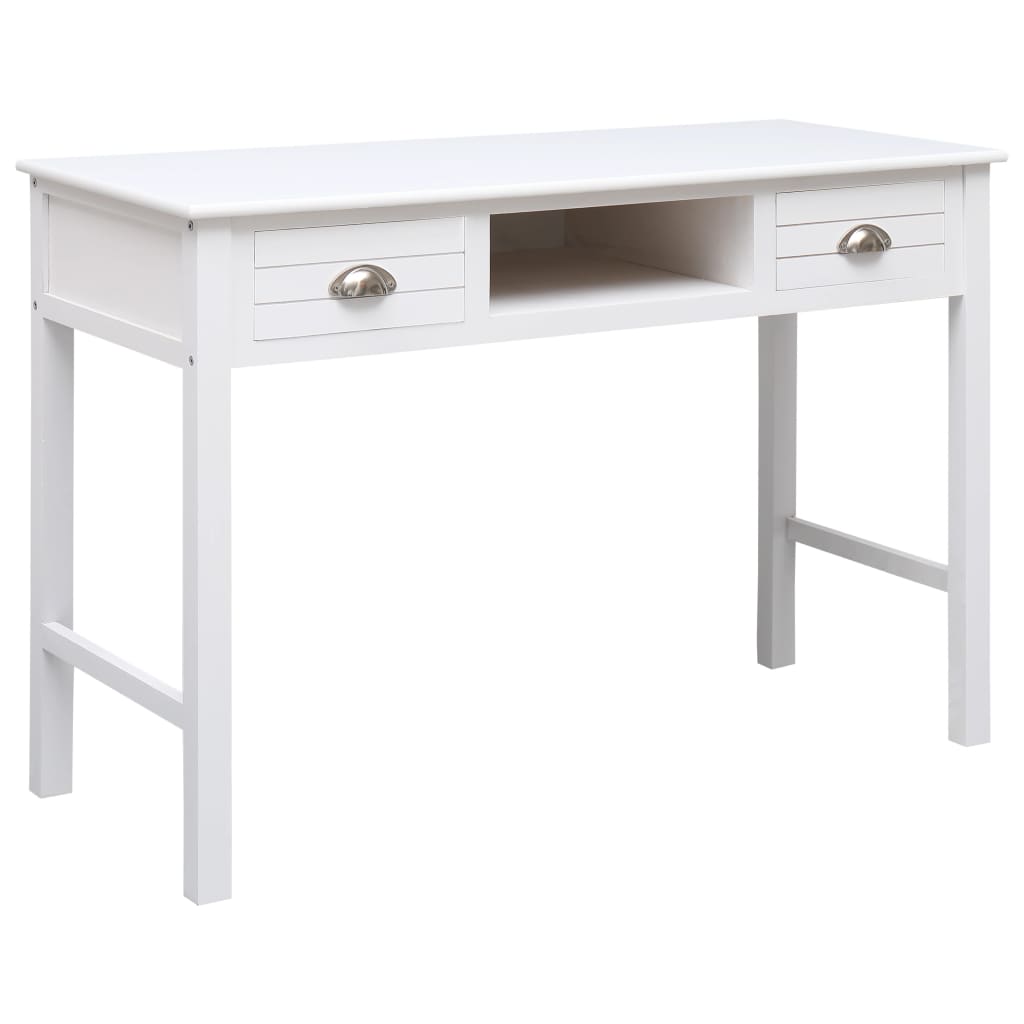 skrivebord 110 x 45 x 76 cm træ hvid