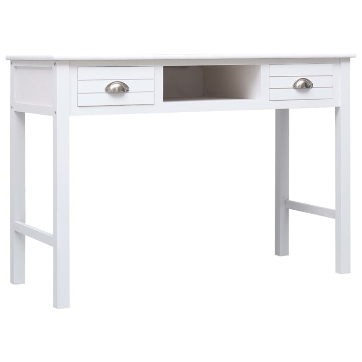 skrivebord 110 x 45 x 76 cm træ hvid