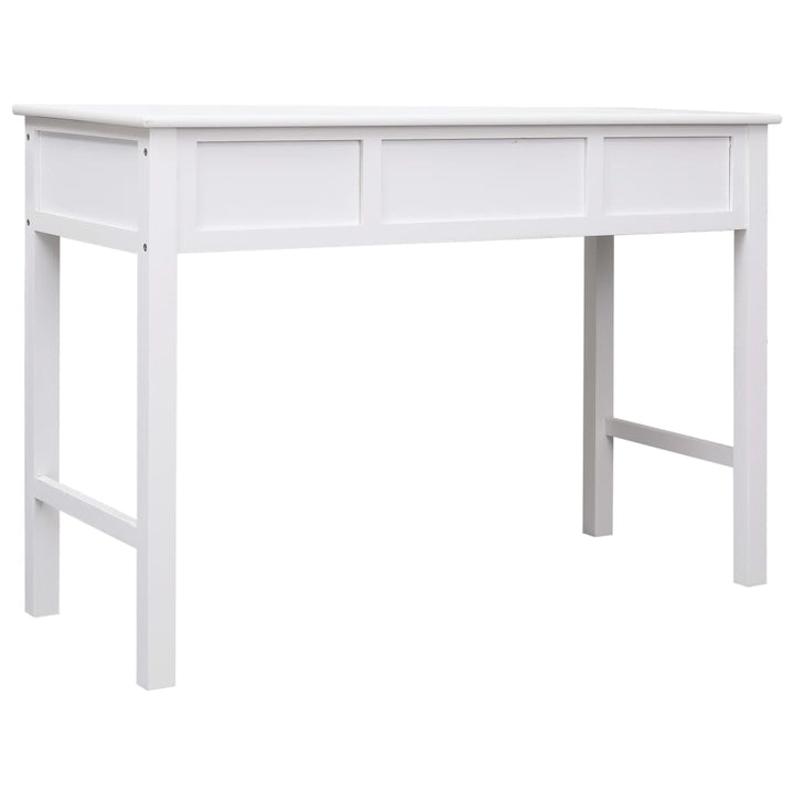 skrivebord 110 x 45 x 76 cm træ hvid