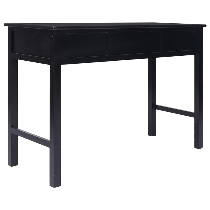 skrivebord 110 x 45 x 76 cm træ sort