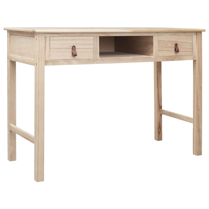 skrivebord 110 x 45 x 76 cm træ naturfarvet