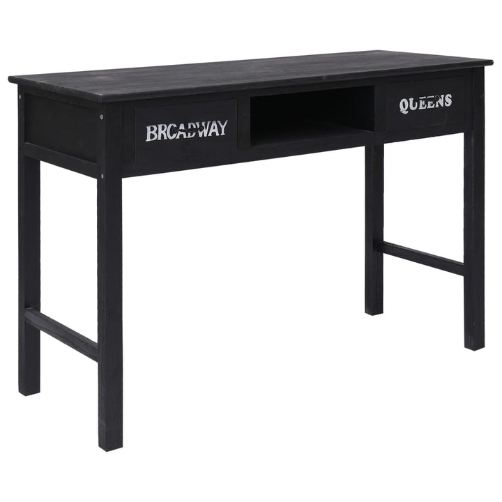 konsolbord 110 x 45 x 76 cm træ sort