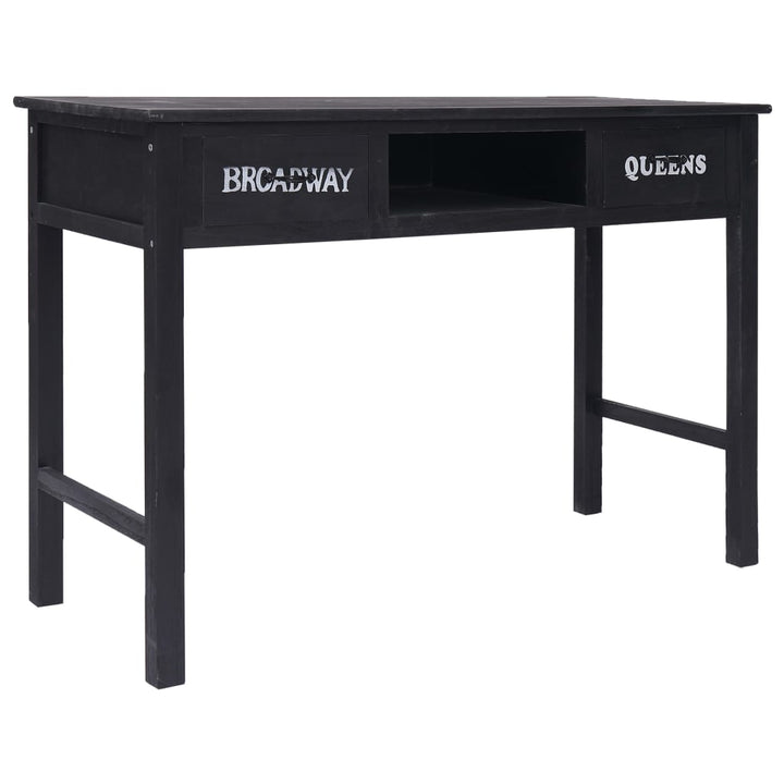 konsolbord 110 x 45 x 76 cm træ sort