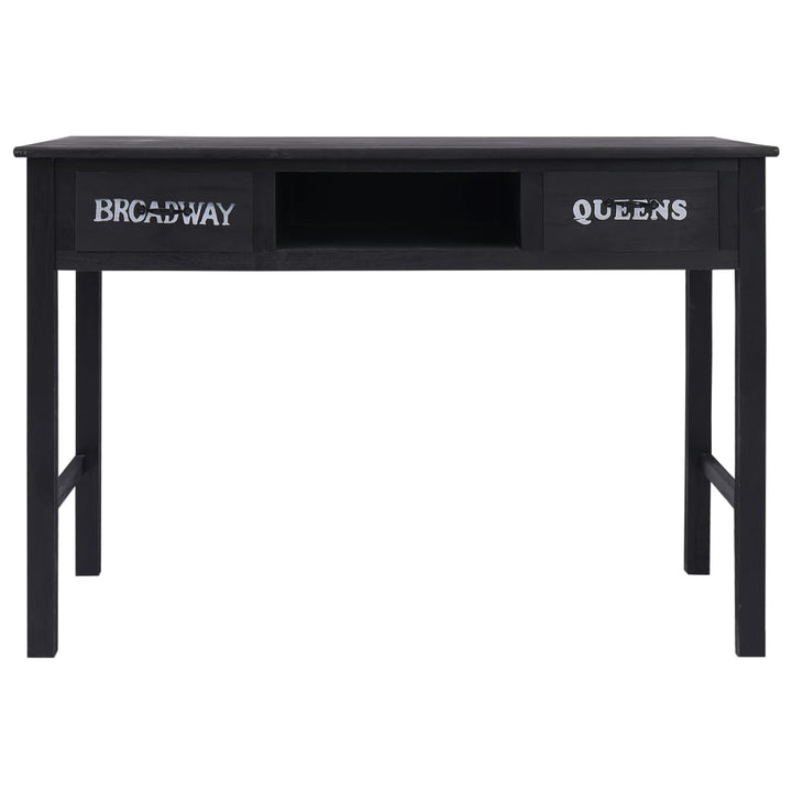 konsolbord 110 x 45 x 76 cm træ sort