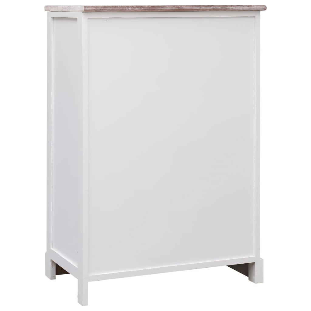 skænk med 10 skuffer 113x30x79 cm træ brun