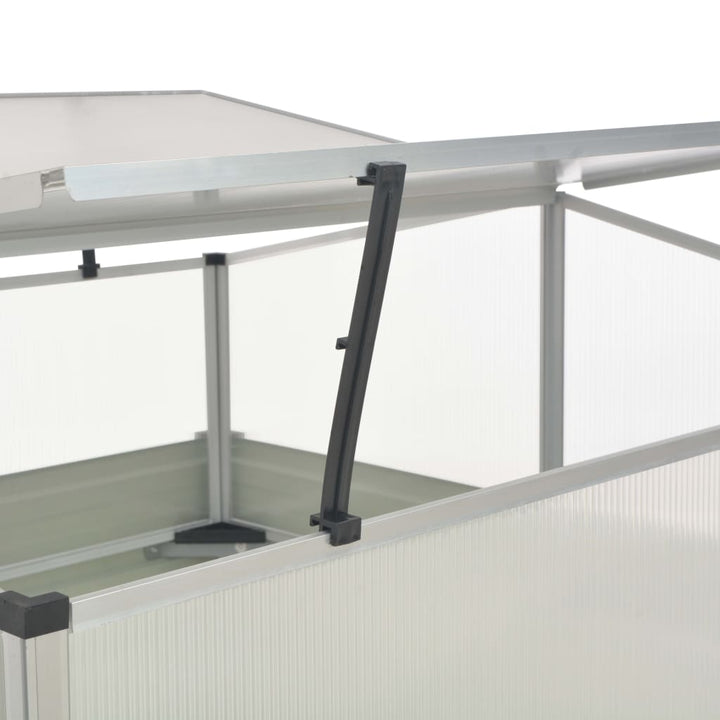 drivhus 100 x 100 x 85 cm galvaniseret stål brun