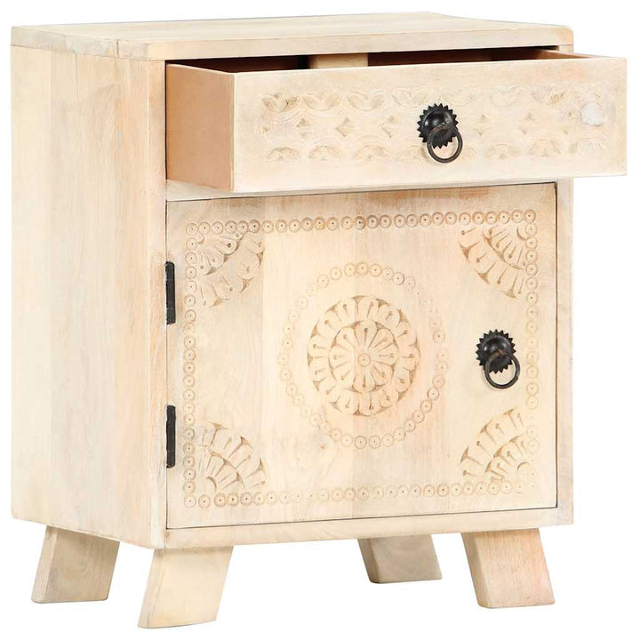 sengebord 40x30x50 cm massivt mangotræ