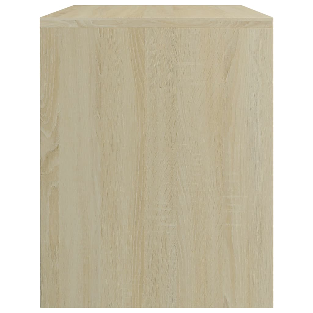 sengeborde 2 stk. 40x30x40 cm konstrueret træ Sonoma-eg