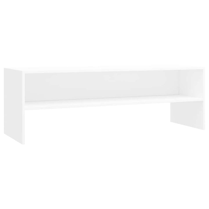 tv-bord 120x40x40 cm konstrueret træ hvid