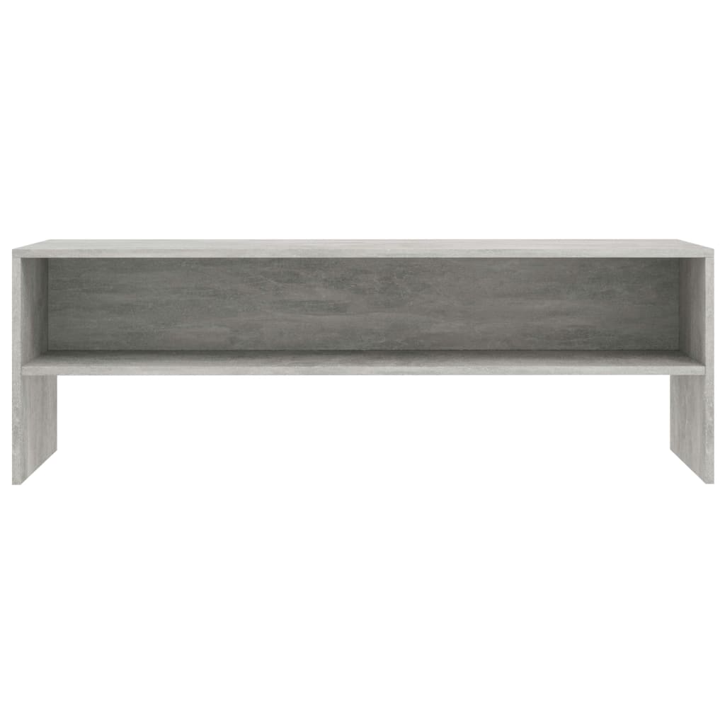 tv-bord 120x40x40 cm konstrueret træ betongrå