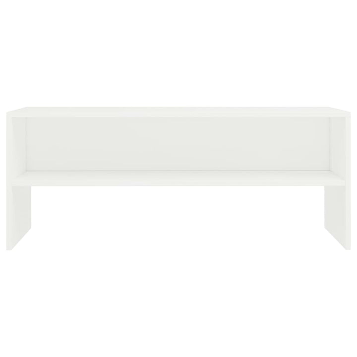 tv-bord 100x40x40 cm konstrueret træ hvid