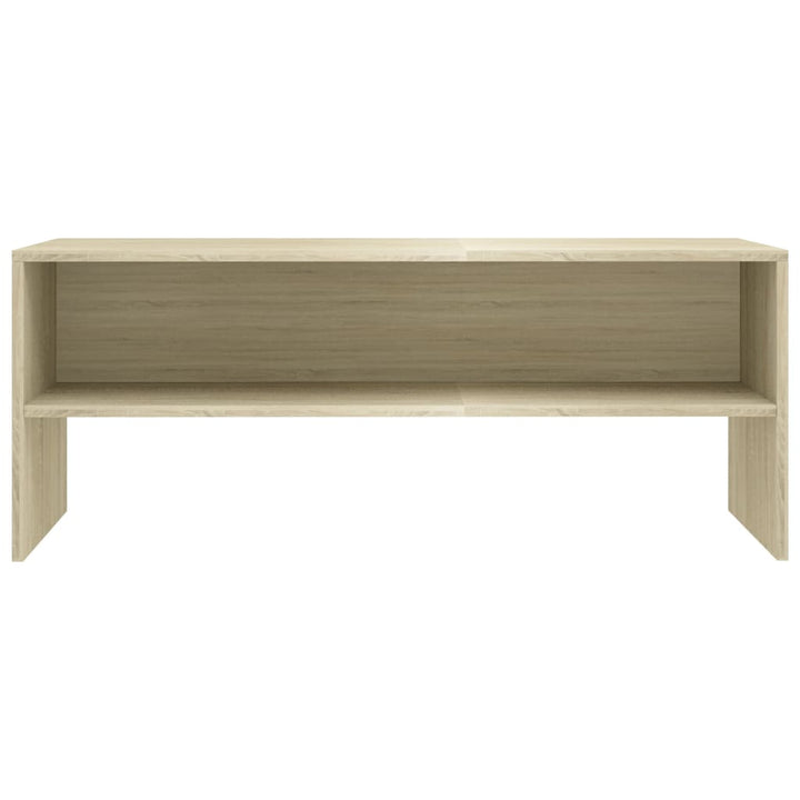 tv-bord 100x40x40 cm konstrueret træ sonoma-eg