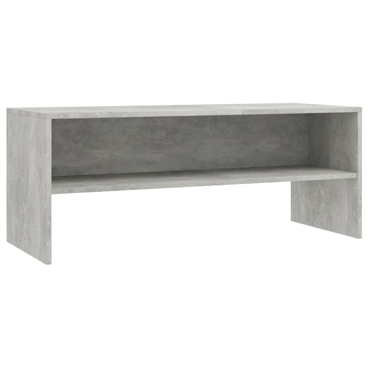tv-bord 100x40x40 cm konstrueret træ betongrå