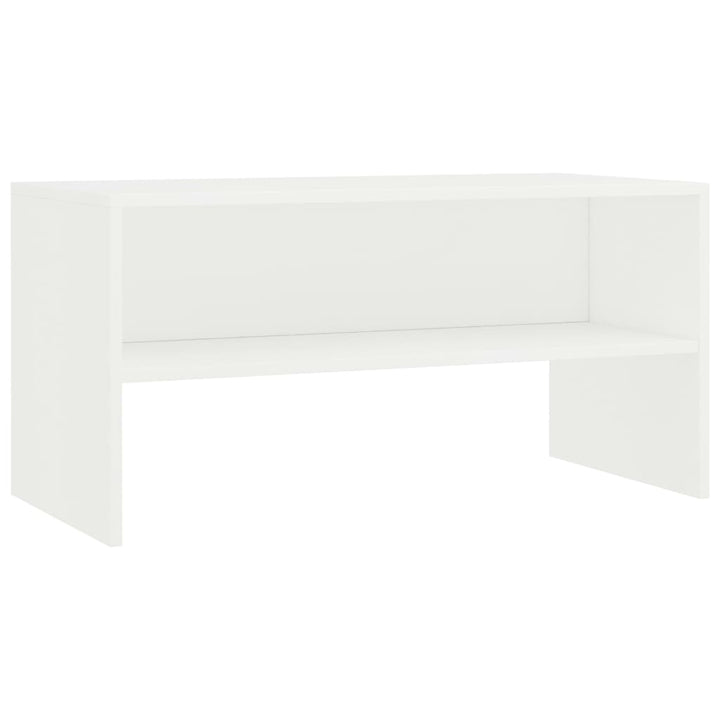 tv-bord 80x40x40 cm konstrueret træ hvid