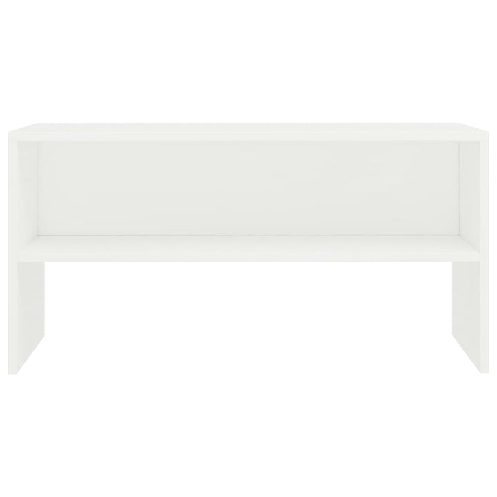tv-bord 80x40x40 cm konstrueret træ hvid
