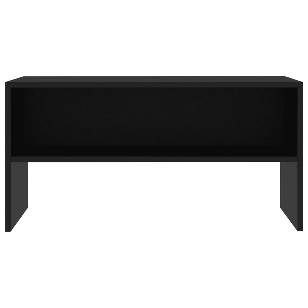 tv-bord 80x40x40 cm konstrueret træ sort