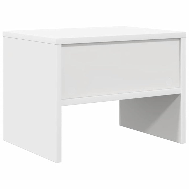 sengeborde 2 stk. 40x30x30 cm konstrueret træ hvid