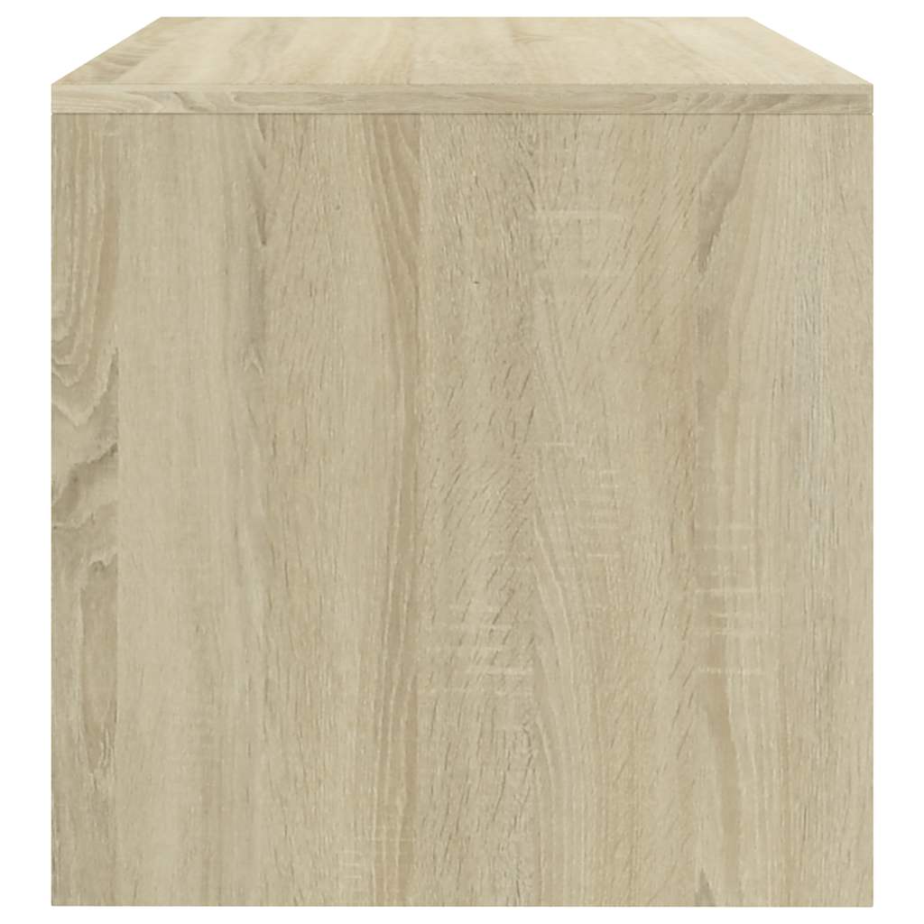 sengeborde 2 stk. 40x30x30 cm konstrueret træ Sonoma-eg