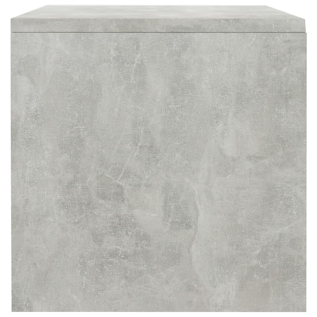 sengeborde 2 stk. 40x30x30 cm konstrueret træ Betongrå