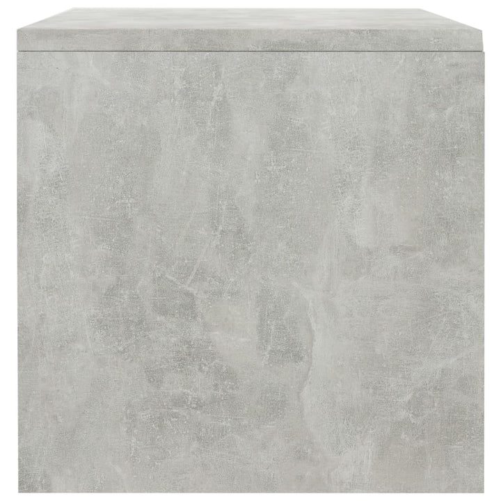 sengeborde 2 stk. 40x30x30 cm konstrueret træ Betongrå