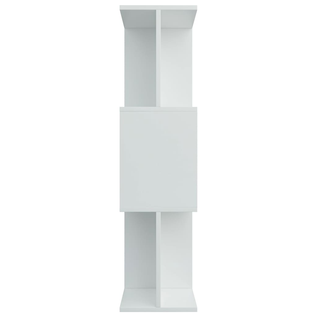 bogreol/rumdeler 80x24x96 cm konstrueret træ hvid