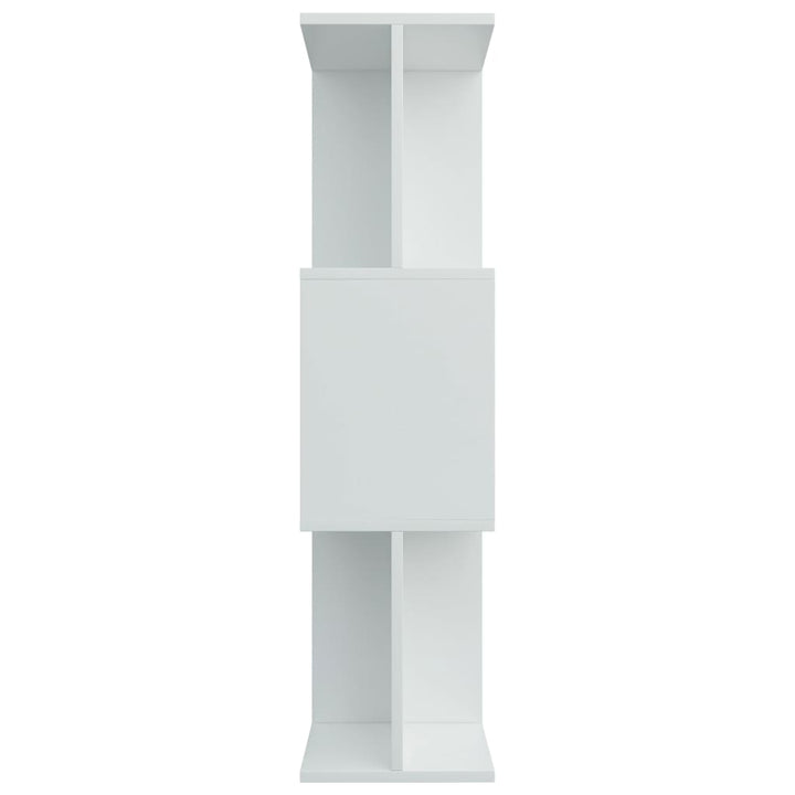 bogreol/rumdeler 80x24x96 cm konstrueret træ hvid