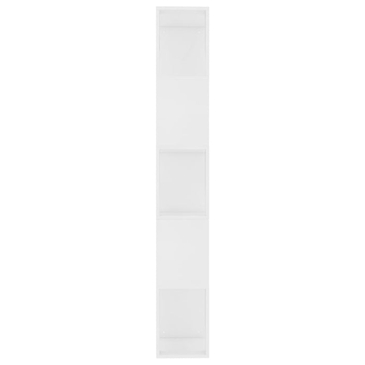 bogreol/rumdeler 45x24x159 cm konstrueret træ hvid