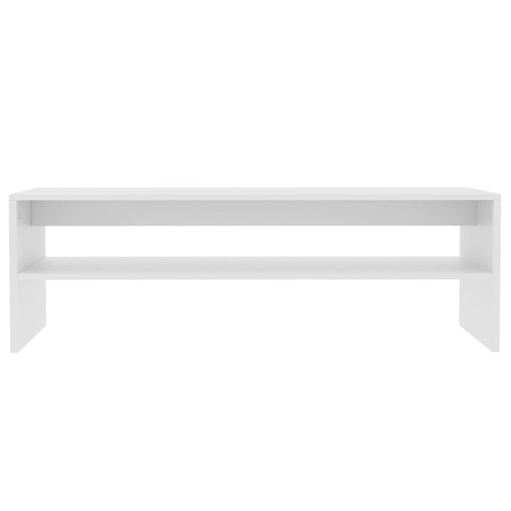 sofabord 100x40x40 cm konstrueret træ hvid