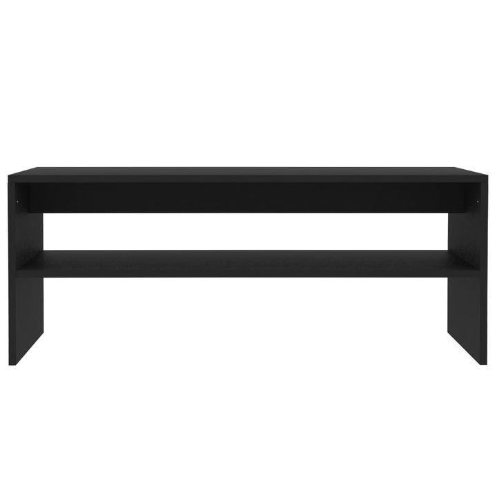 sofabord 100x40x40 cm konstrueret træ sort