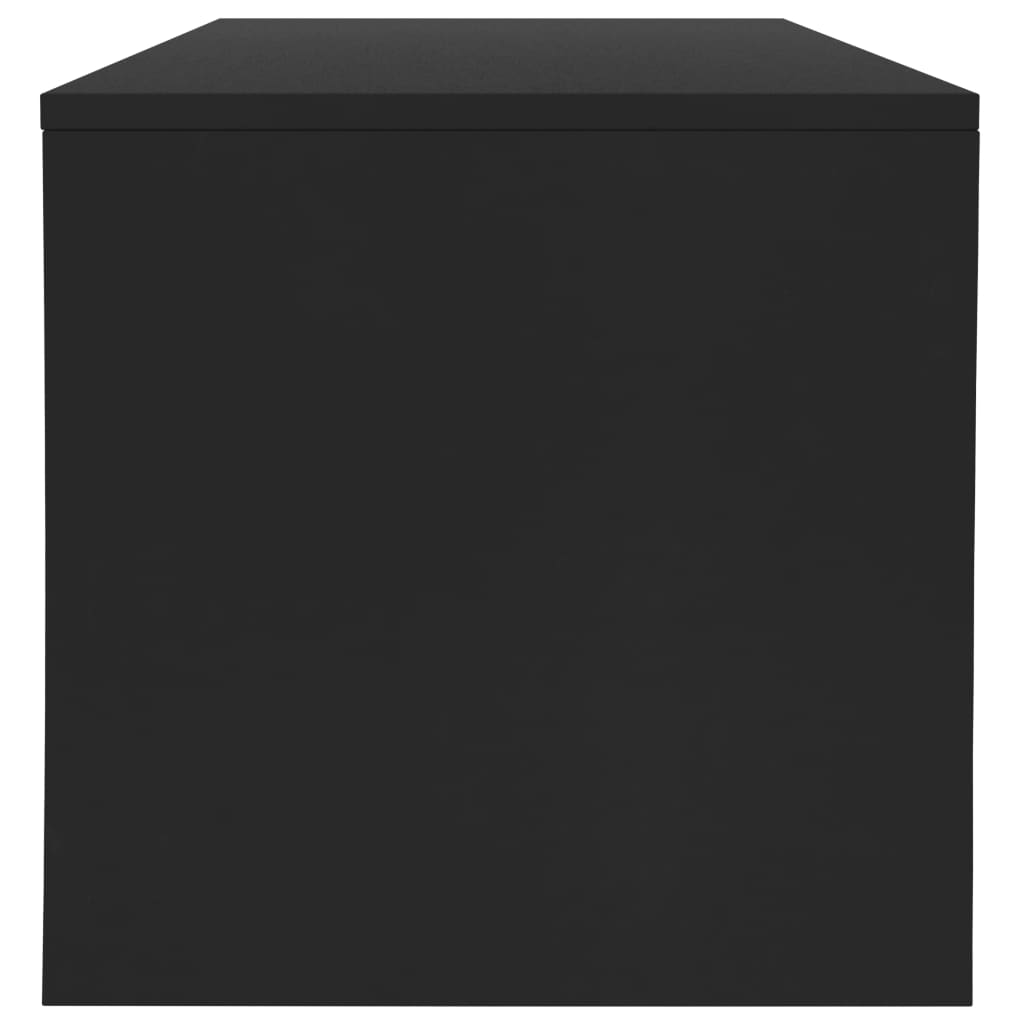 sofabord 100x40x40 cm konstrueret træ sort