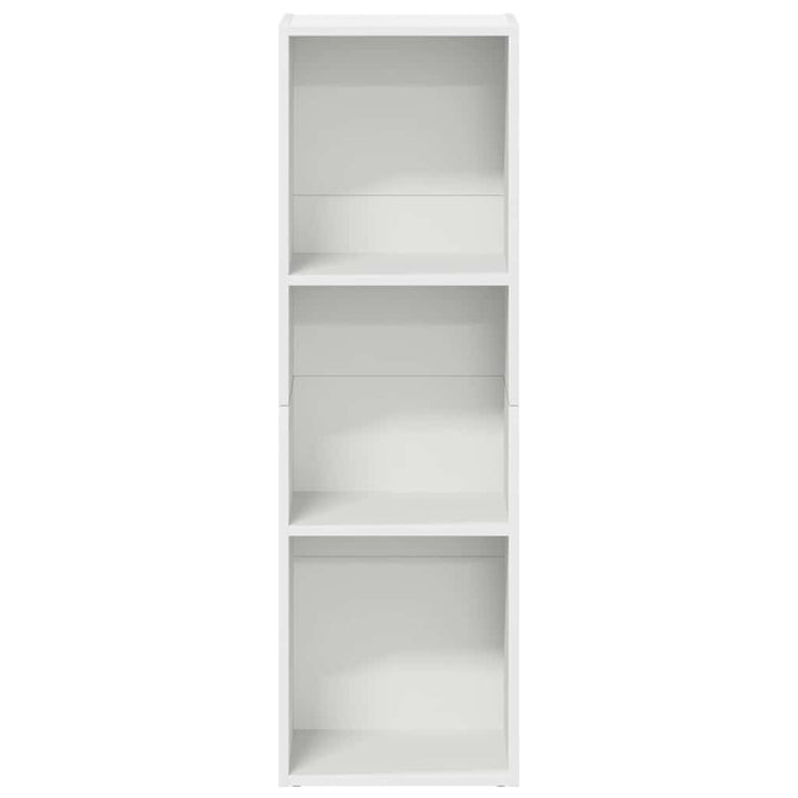 bogreol/tv-bord 36x30x114 cm konstrueret træ hvid