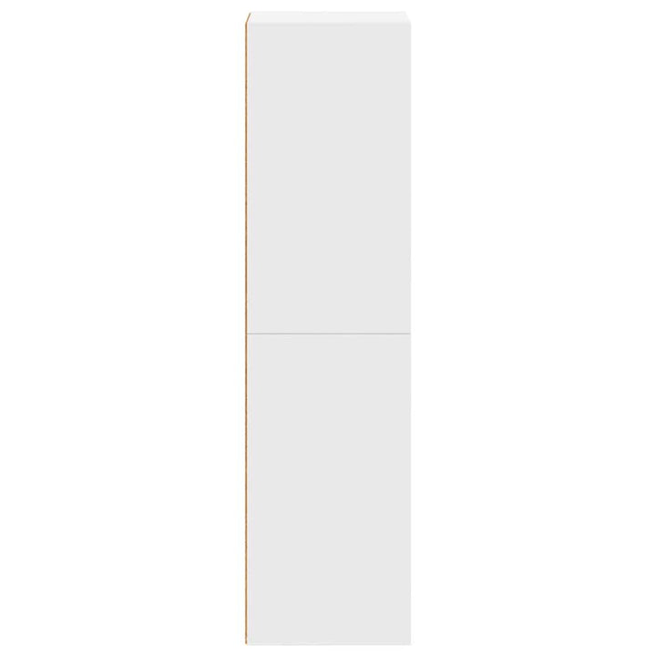 bogreol/tv-bord 36x30x114 cm konstrueret træ hvid
